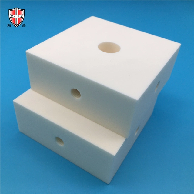 High Precision Non-Magnetic High Strength 95% 99%Alumina Ceramic Block Part Customized Supplier